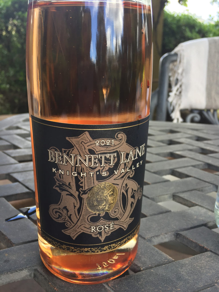 Napa Valley Wine Tasting Bennett Lane rose petit sirah Those Someday Goals