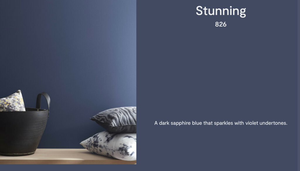 Stunning blue paint color Benjamin Moore paint colors