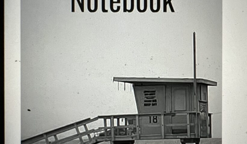 KDP Paper Notebook, creating writing journal, lonely life guard station venice beach, california, blank lined notebooks