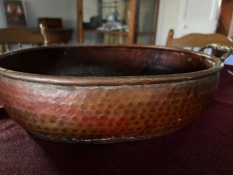 bronze copper metallic serving dish bowl fall decor