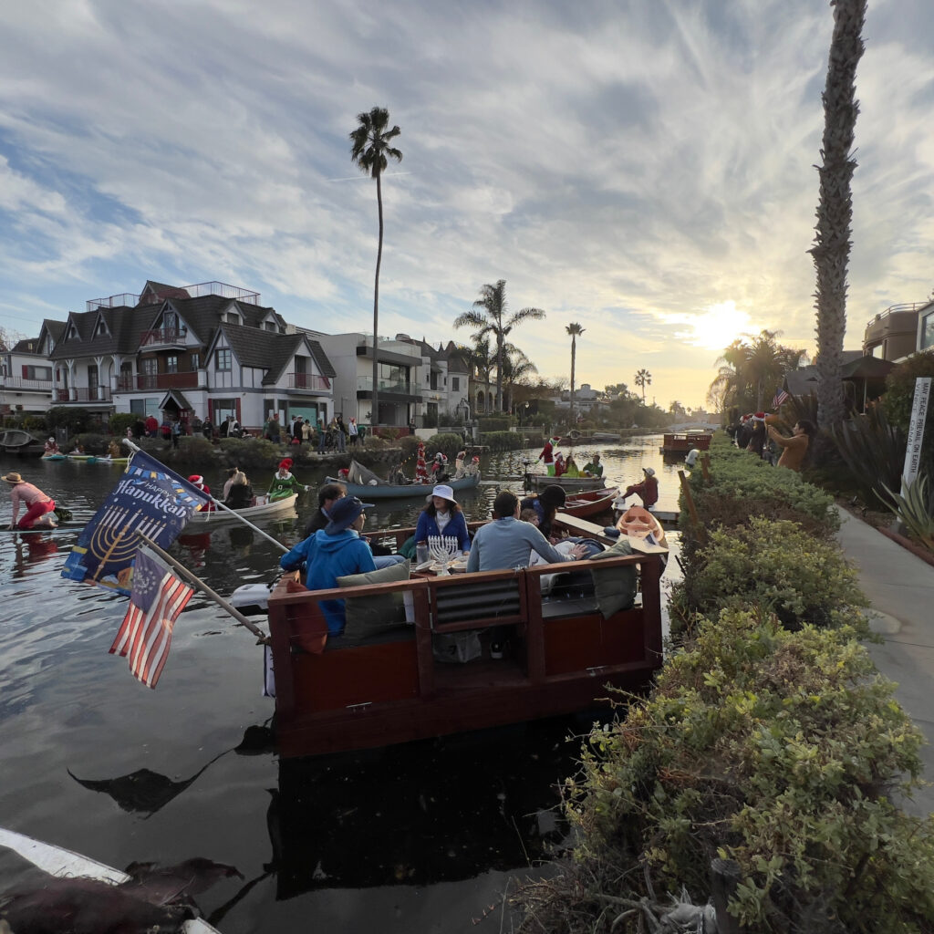 Venice Canal Boat Parade Hanukkah Decorations Holiday Decorations California Celebration