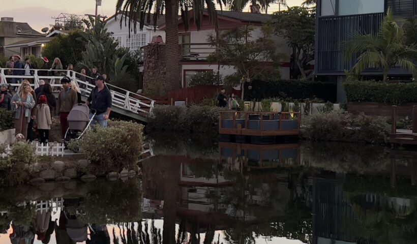 New Year's Eve 2024 2025 Upside Down Mirror image Palm Trees Venice Canals Sunset Southern California December Those Someday Goals