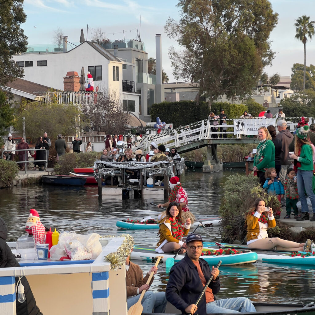 Venice Canal Boat Parade Christmas Decorations Holiday Decorations California Celebration